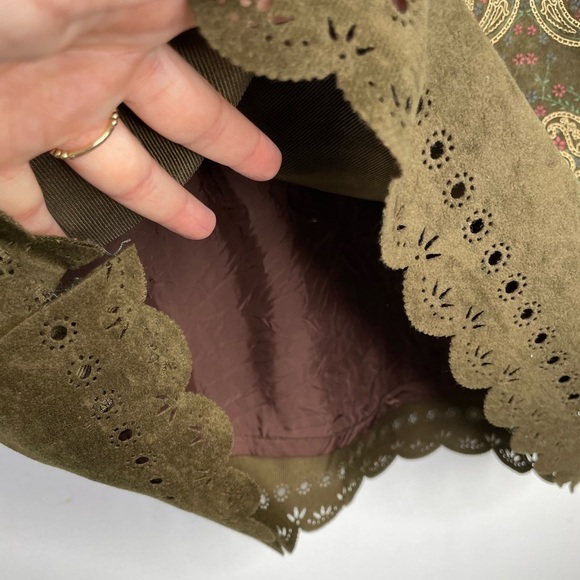 Vintage paisley scallop hem skirt - Picture 6 of 6